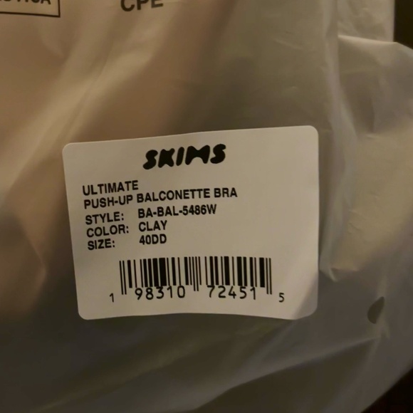 NWT – SKIMS (Size 40DD) Ultimate Balconette Push-Up Bra – Clay - Picture 4 of 4